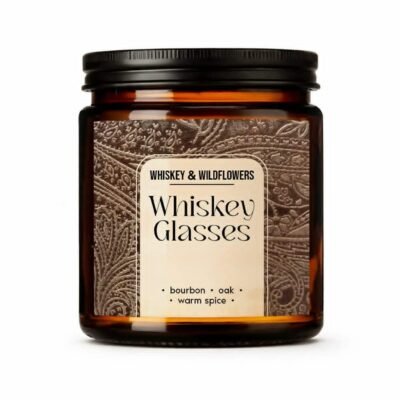 Whiskey Glasses <br> W&W Candle