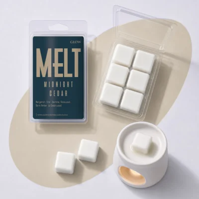 Midnight Cedar <br> Large Wax Melts 6 cubes